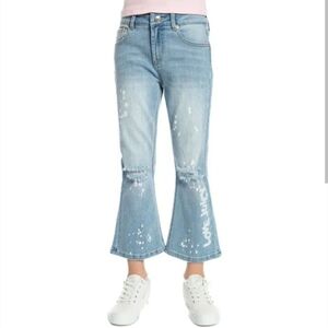 NWT Juicy Couture Mid Rise Cropped Kick Flare Jeans Size 12